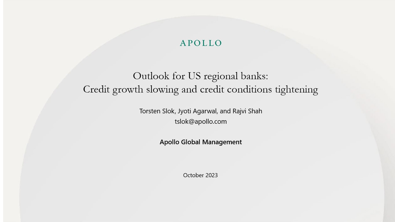 Outlook for US Regional Banks