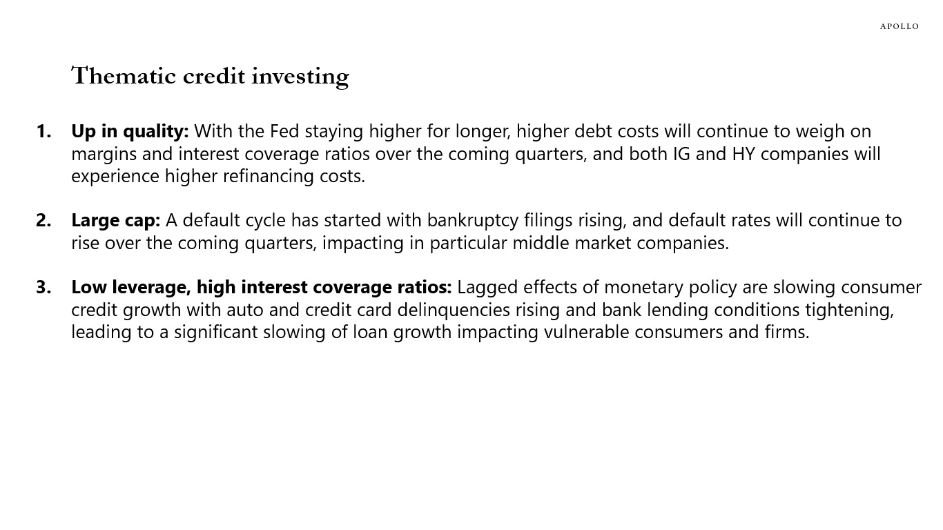 Thematic credit investing 