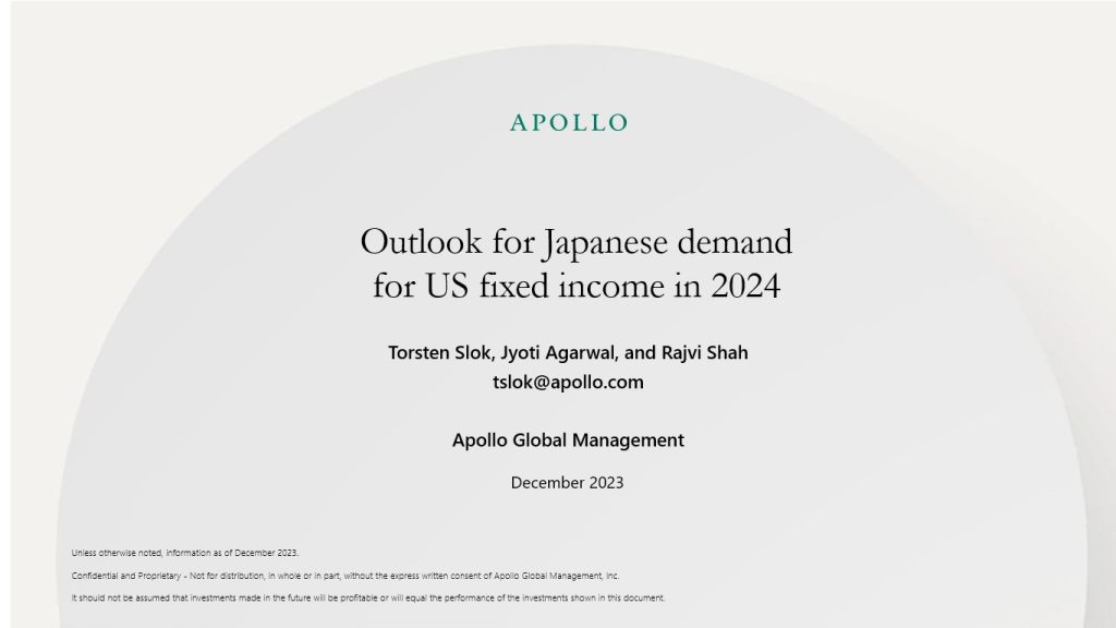 Outlook For Japanese Demand For US Fixed Income In 2024 Apollo Academy   Dec26 Chart2 1024x576 