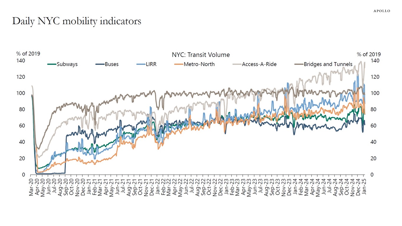 Daily NYC mobility indicators